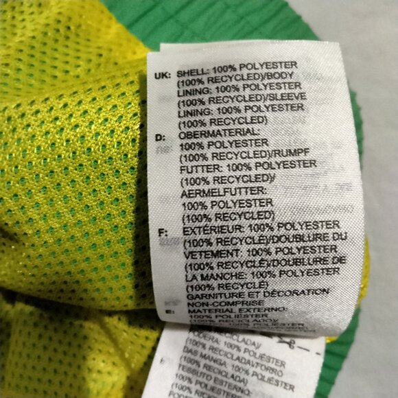 Adidas Originals Warm-Up Track Top Jacket Men's Large KA4578 Green/Yellow NWT - Picture 4 of 6